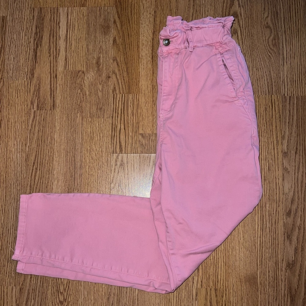 Pink Paperbag Pants